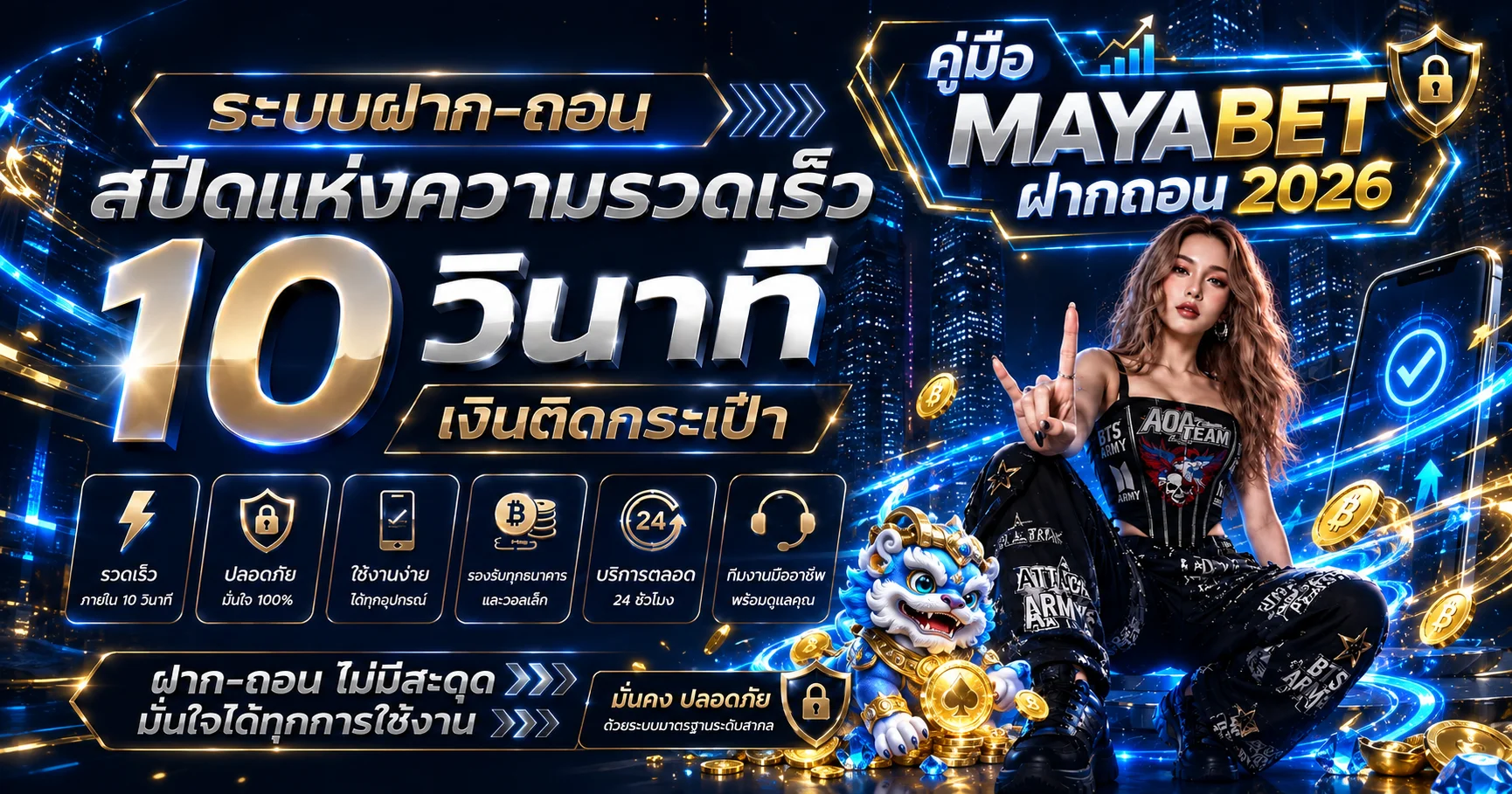 MAYABET ฝากถอน คู่มือทำรายการอย่างปลอดภัย